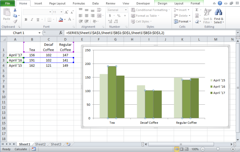How-To Copy an Excel Chart on Same Worksheet with a New Data Reference ...