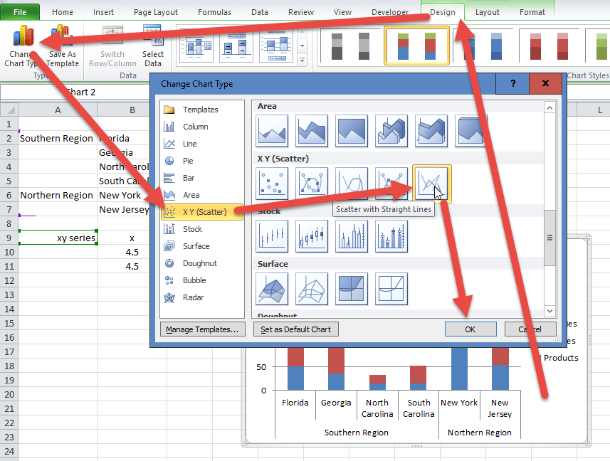 Add Vertical Line Between Columns In Excel Stacked Column Chart Excel 