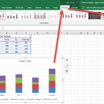 Clustered Stacked Column Chart Switch Row Column Ribbon Button