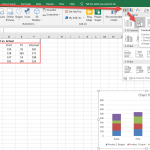 Clustered Stacked Column Create Chart Insert Chart